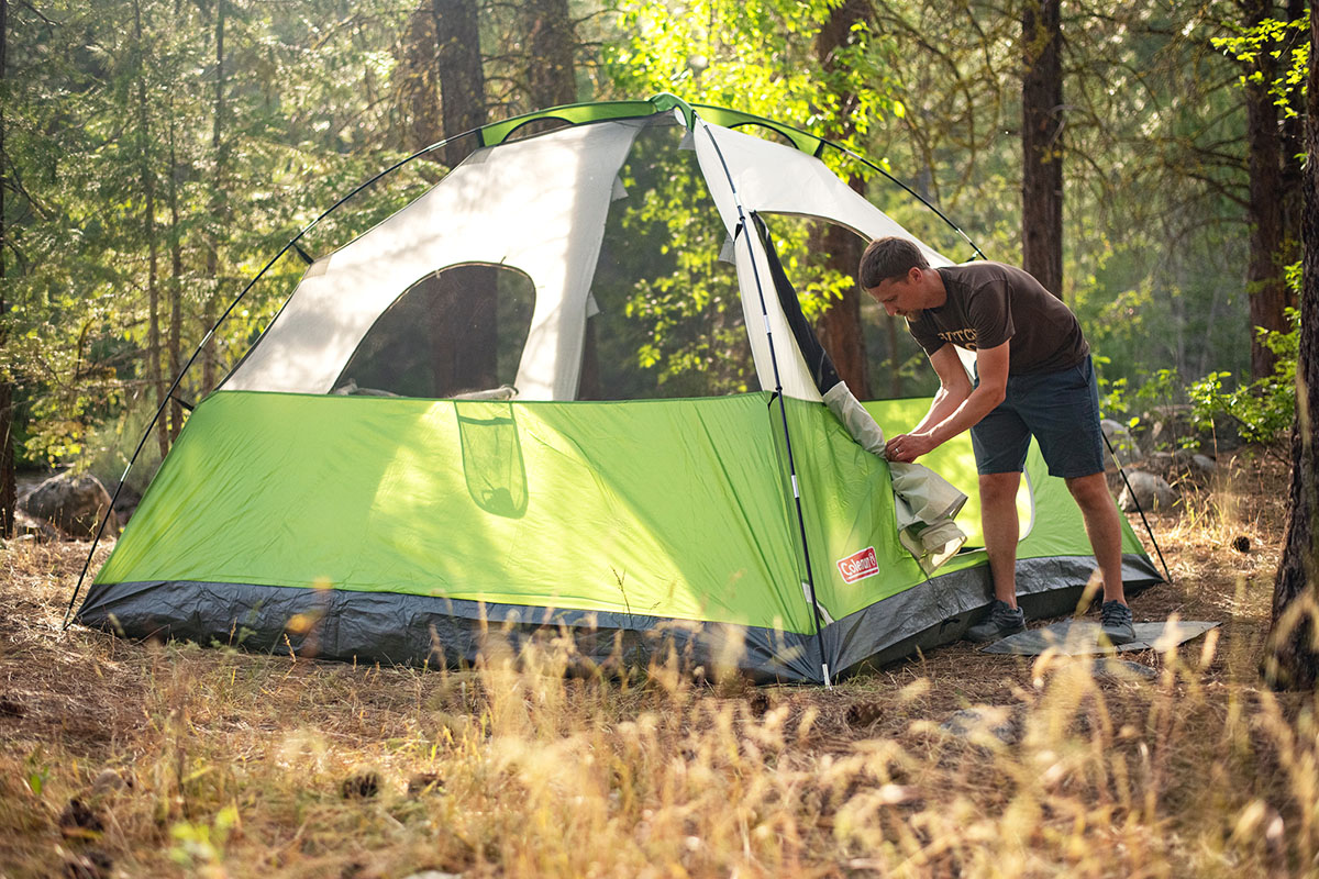 Camping gear (Coleman Sundome 6 tent) 
